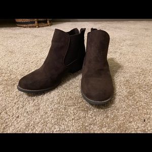 Brown booties